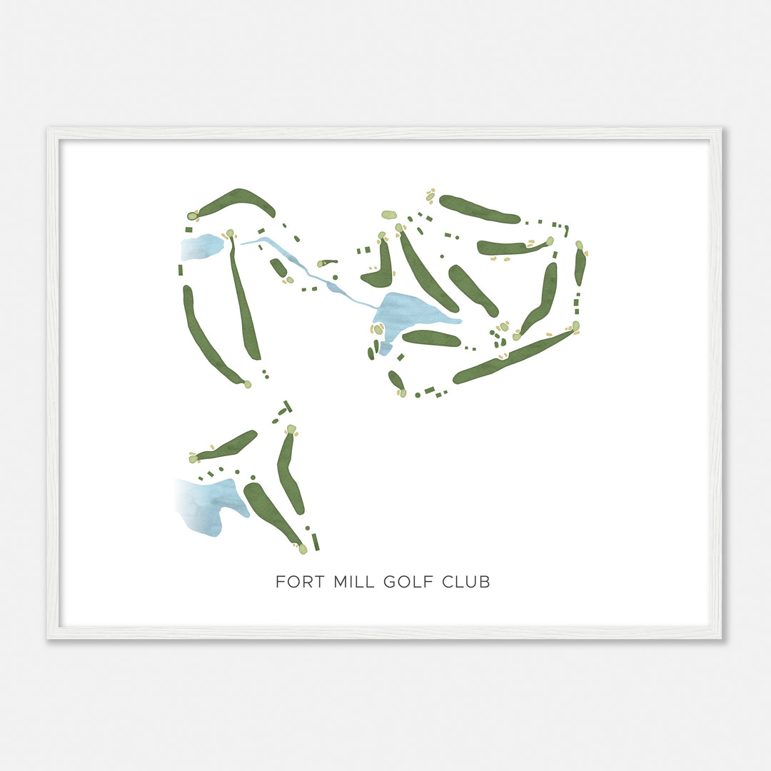 Print of Fort Mill Golf Club Modern Map