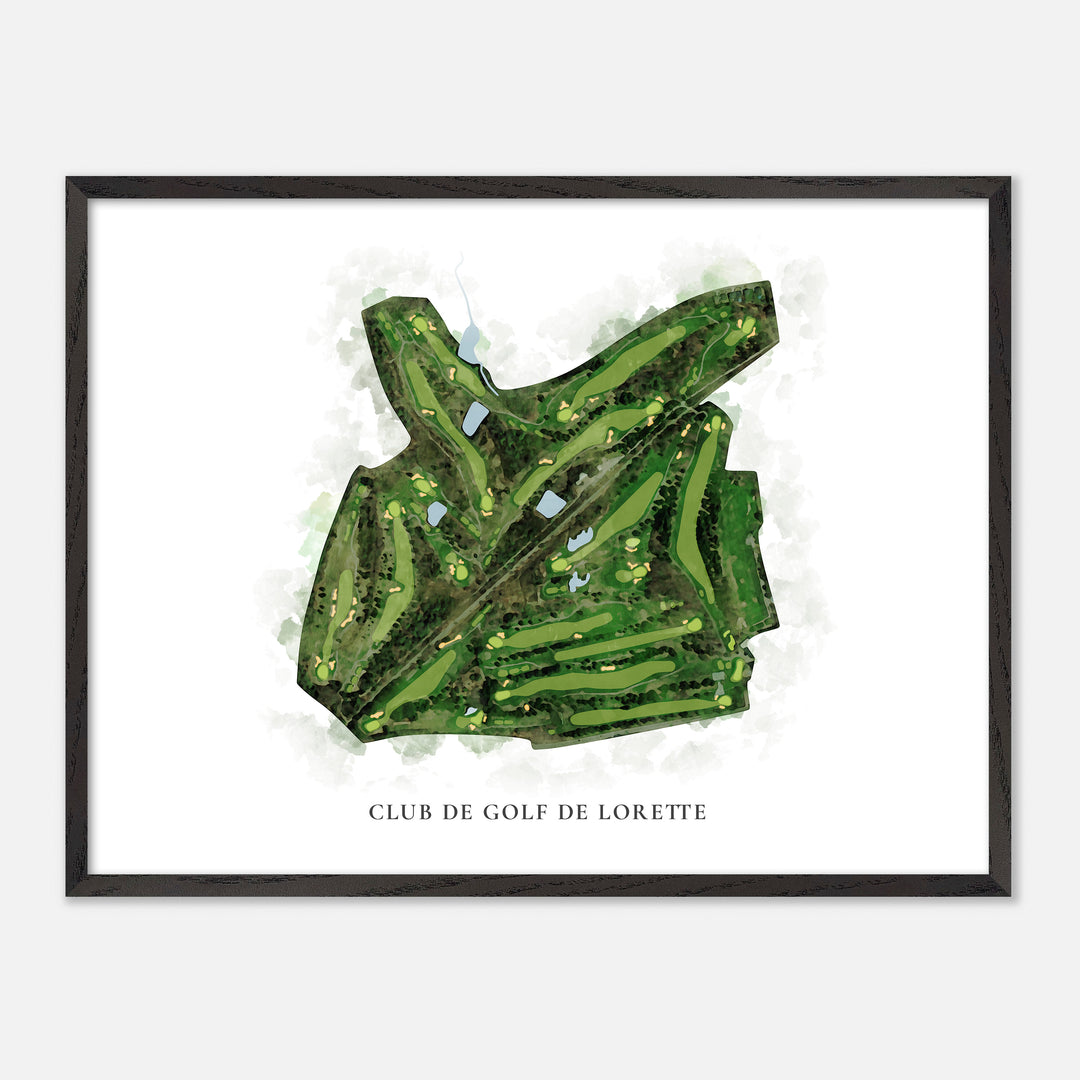 Print of Club De Golf De Lorette Classic Map