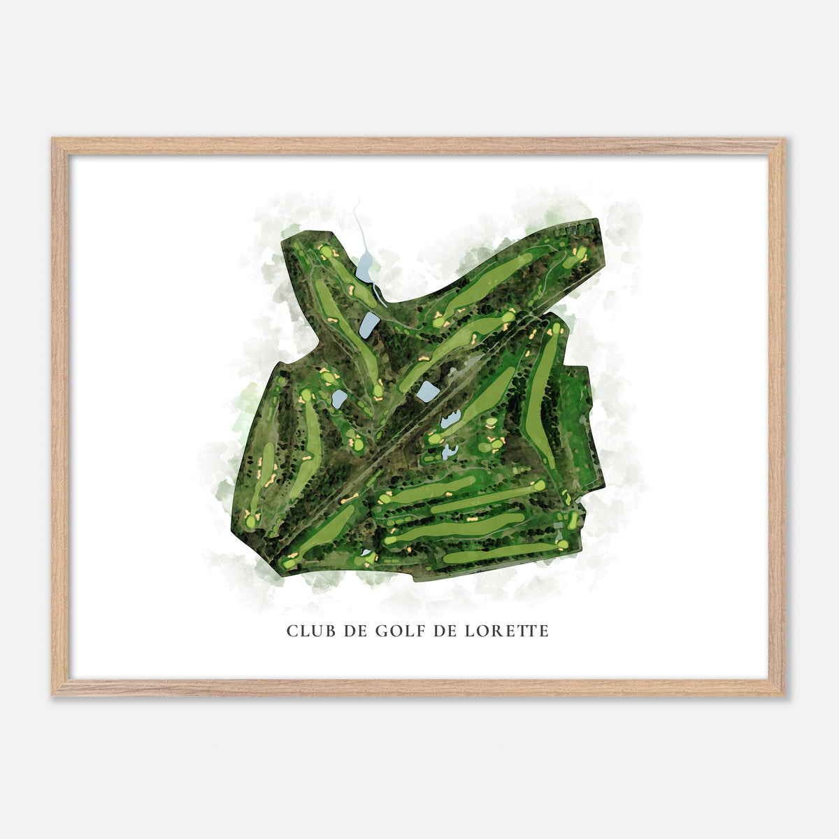 Print of Club De Golf De Lorette Classic Map