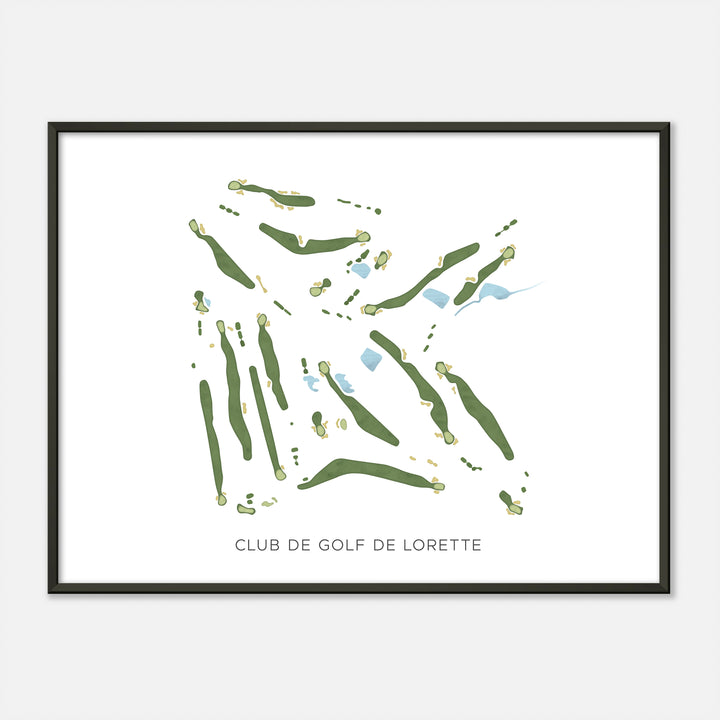 Print of Club De Golf De Lorette Modern Map