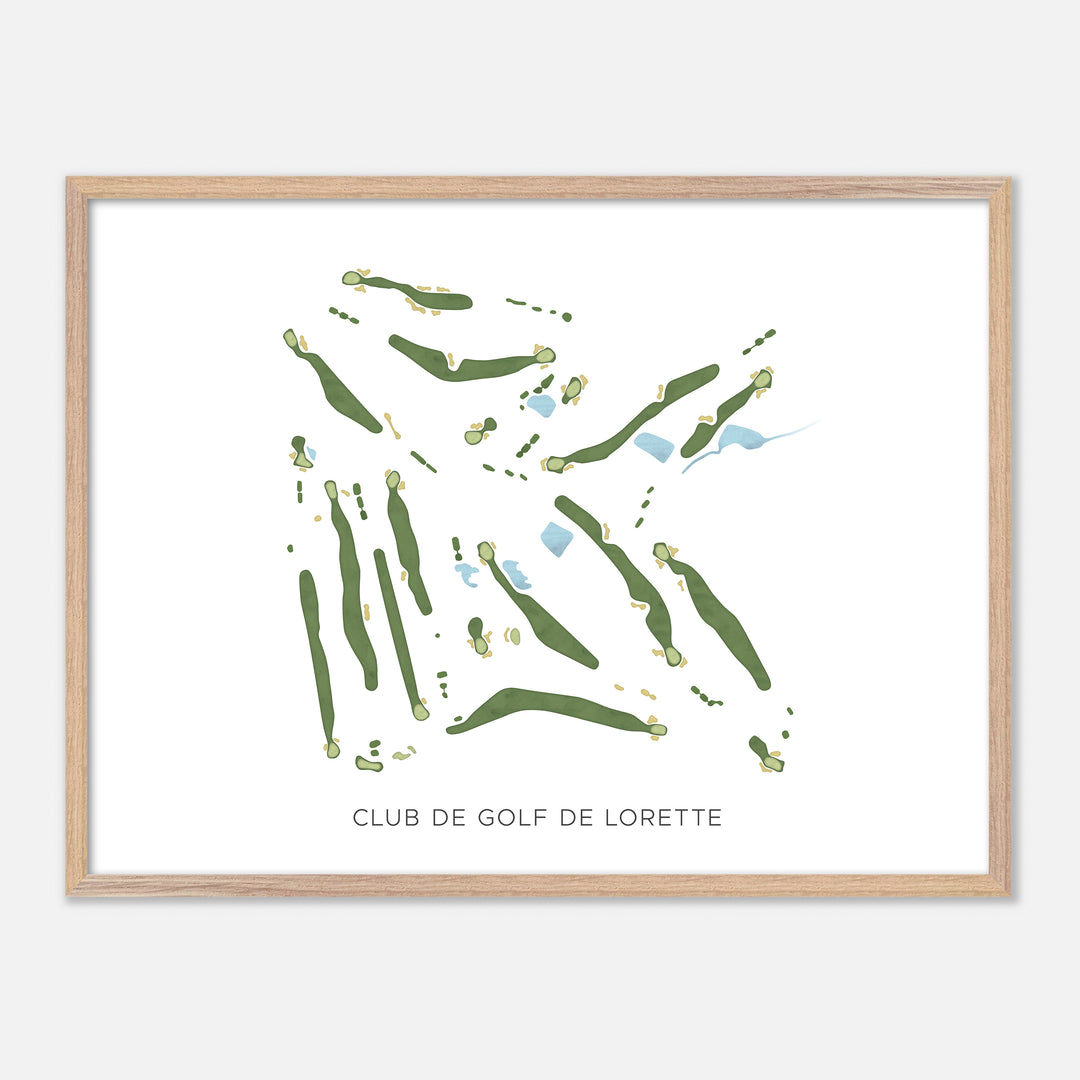 Print of Club De Golf De Lorette Modern Map