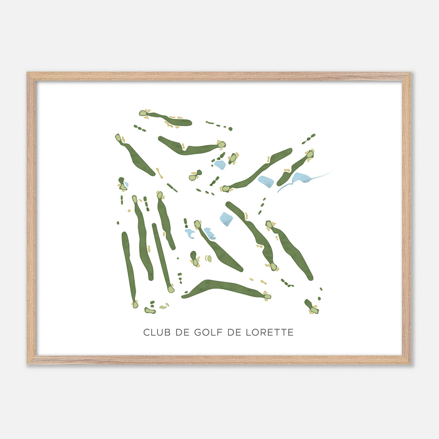 Print of Club De Golf De Lorette Modern Map