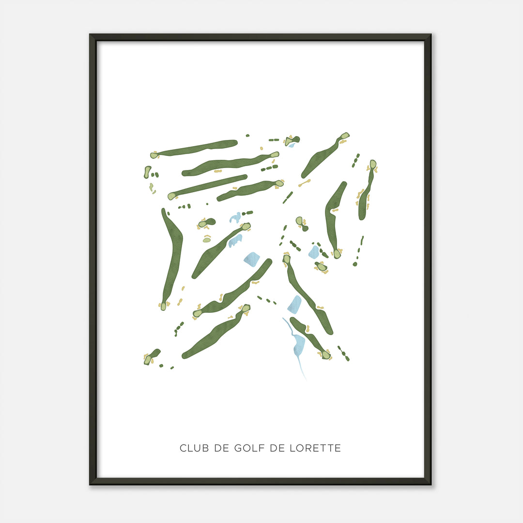 Print of Club De Golf De Lorette Modern Map