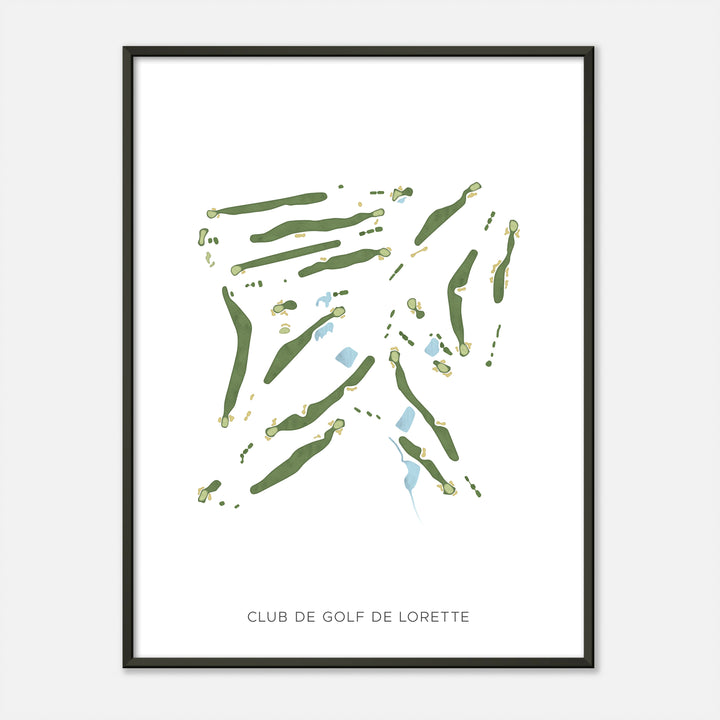 Print of Club De Golf De Lorette Modern Map