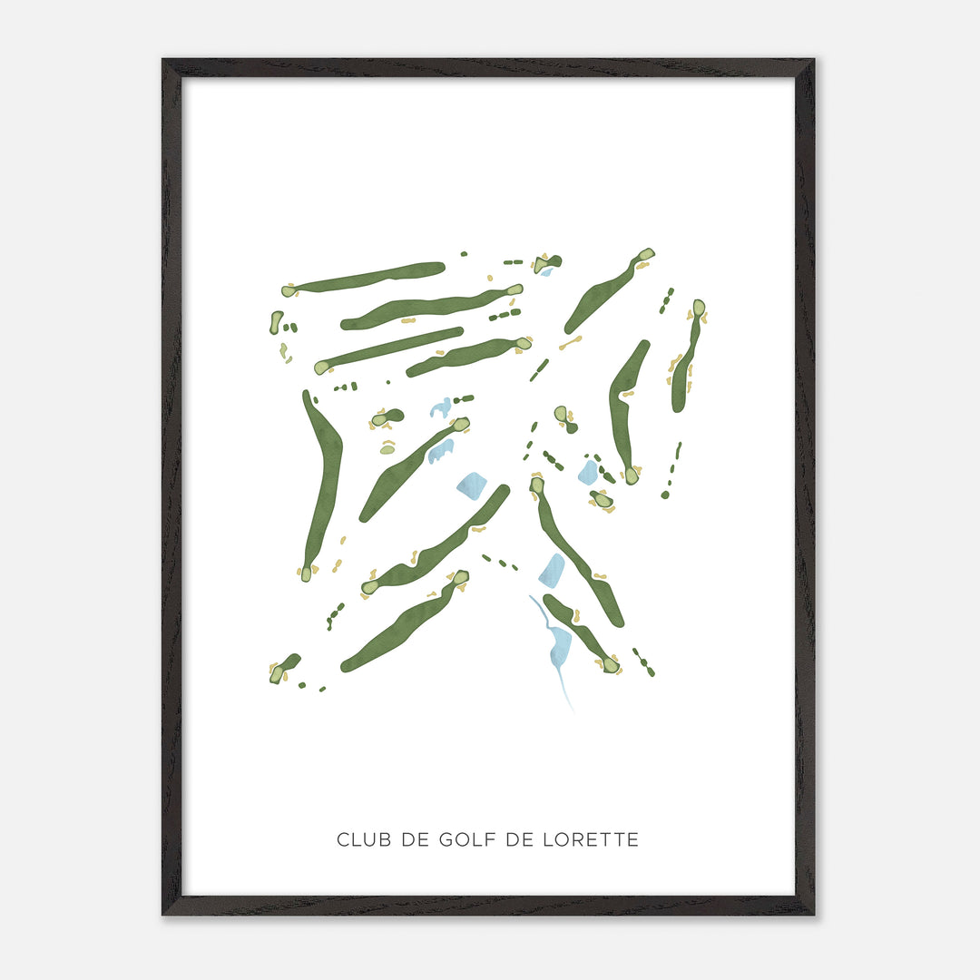 Print of Club De Golf De Lorette Modern Map
