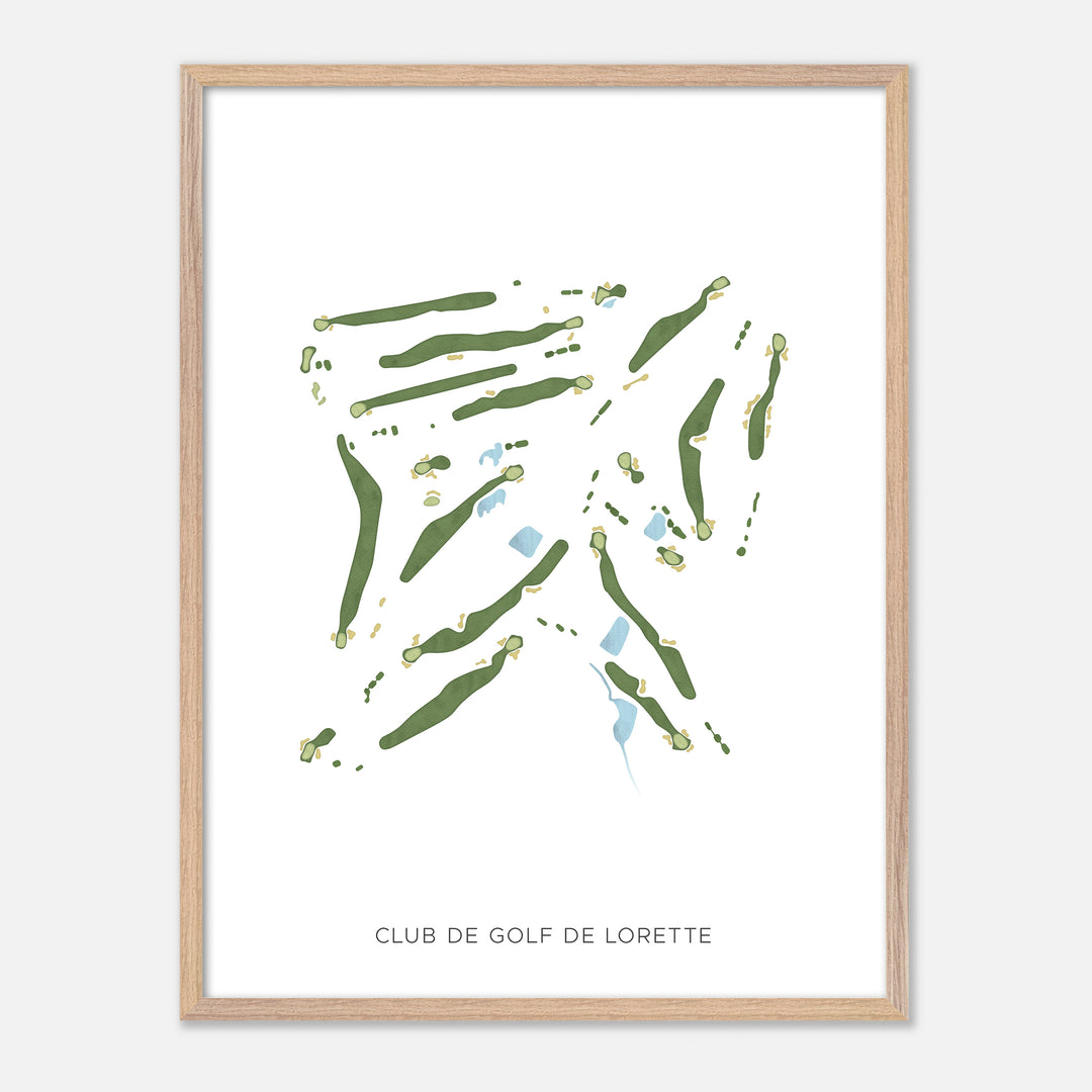 Print of Club De Golf De Lorette Modern Map