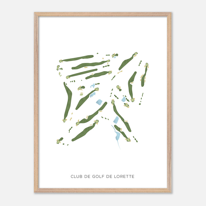 Print of Club De Golf De Lorette Modern Map