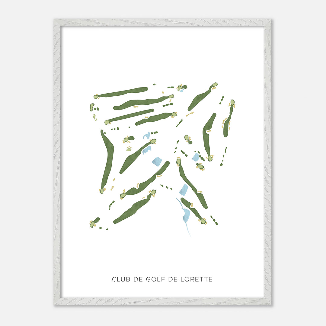 Print of Club De Golf De Lorette Modern Map