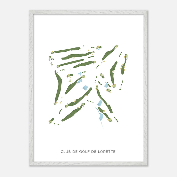 Print of Club De Golf De Lorette Modern Map