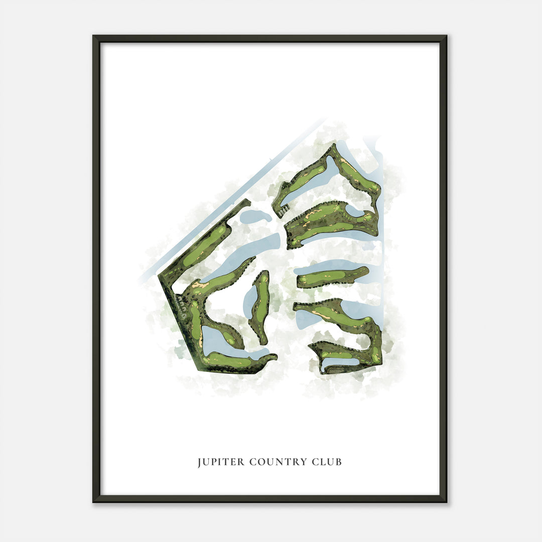 Print of Jupiter Country Club Classic Map