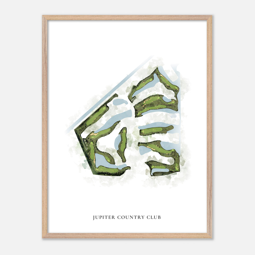 Print of Jupiter Country Club Classic Map