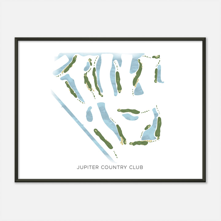 Print of Jupiter Country Club Modern Map