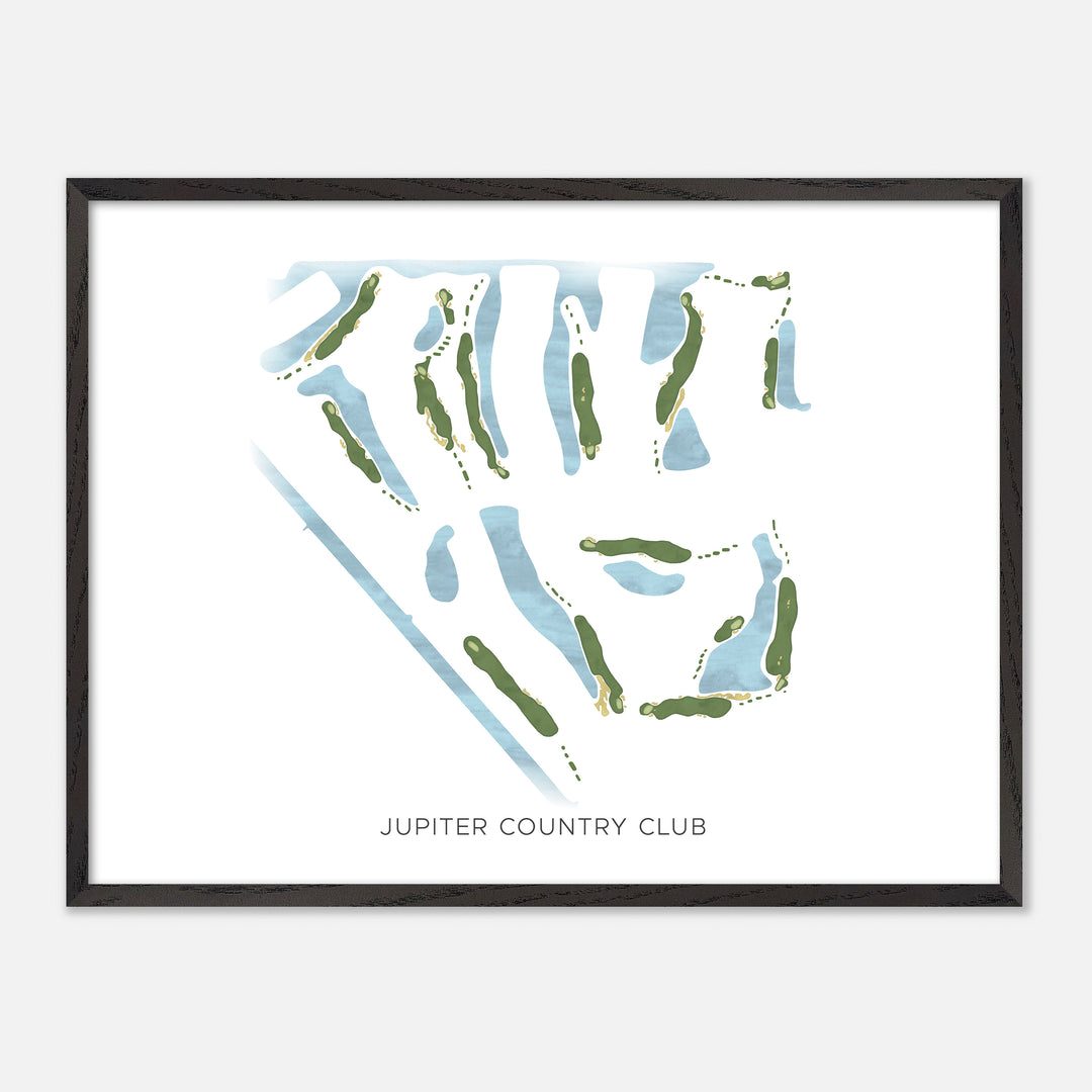 Print of Jupiter Country Club Modern Map