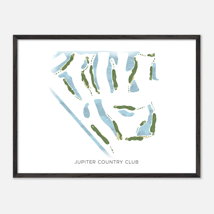 Print of Jupiter Country Club Modern Map