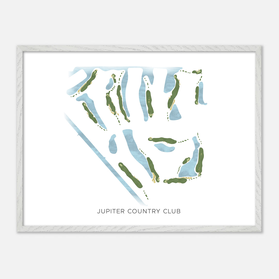 Print of Jupiter Country Club Modern Map