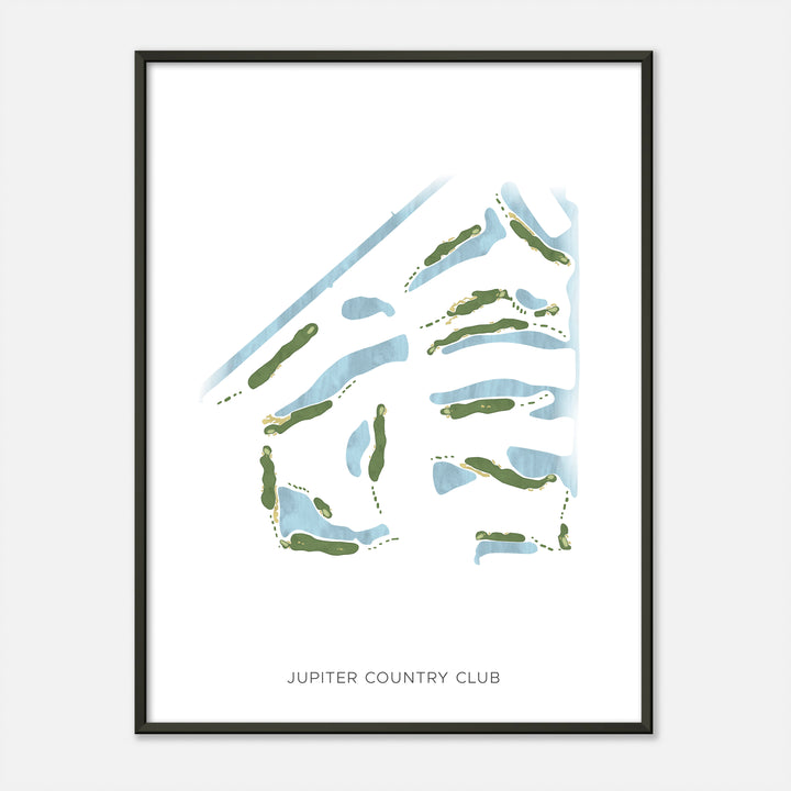Print of Jupiter Country Club Modern Map