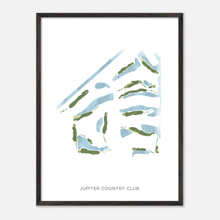 Print of Jupiter Country Club Modern Map