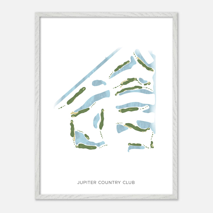 Print of Jupiter Country Club Modern Map