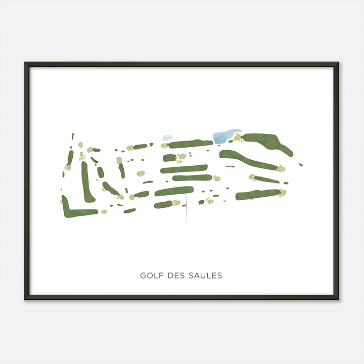 Print of Golf Des Saules Modern Map