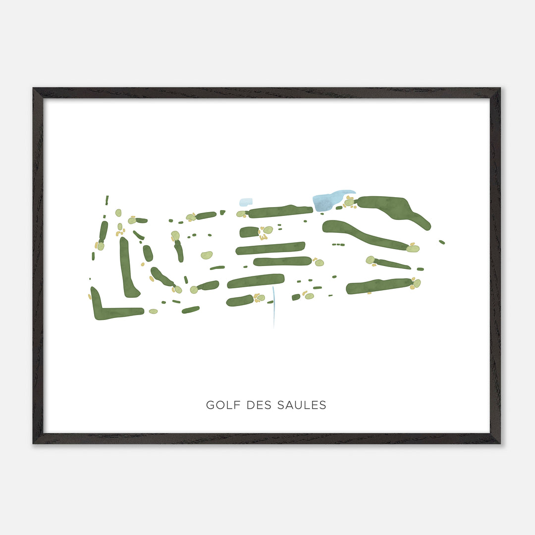 Print of Golf Des Saules Modern Map