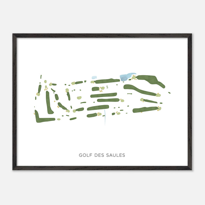Print of Golf Des Saules Modern Map