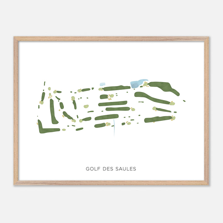 Print of Golf Des Saules Modern Map