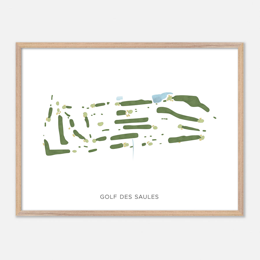 Print of Golf Des Saules Modern Map