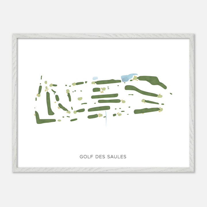 Print of Golf Des Saules Modern Map