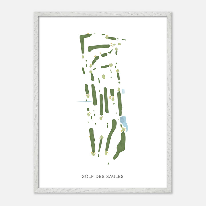 Print of Golf Des Saules Modern Map