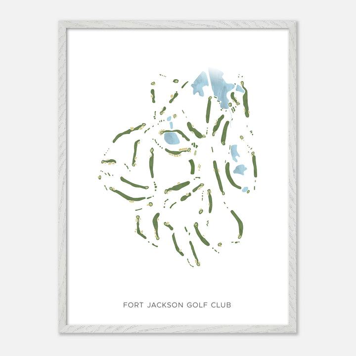 Print of Fort Jackson Golf Club Modern Map