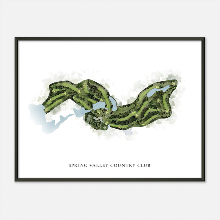Print of Spring Valley Country Club Classic Map
