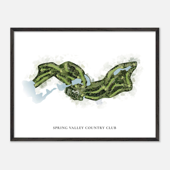 Print of Spring Valley Country Club Classic Map