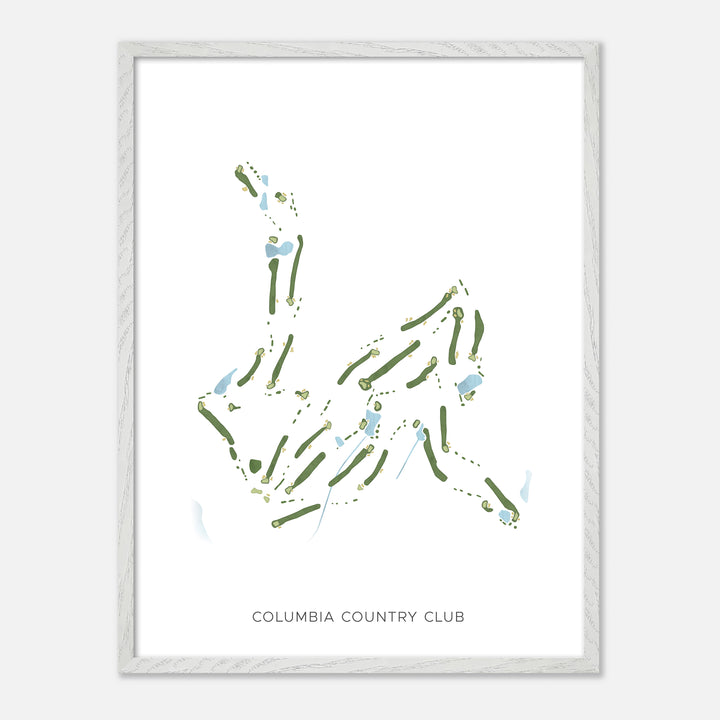 Print of Columbia Country Club Modern Map