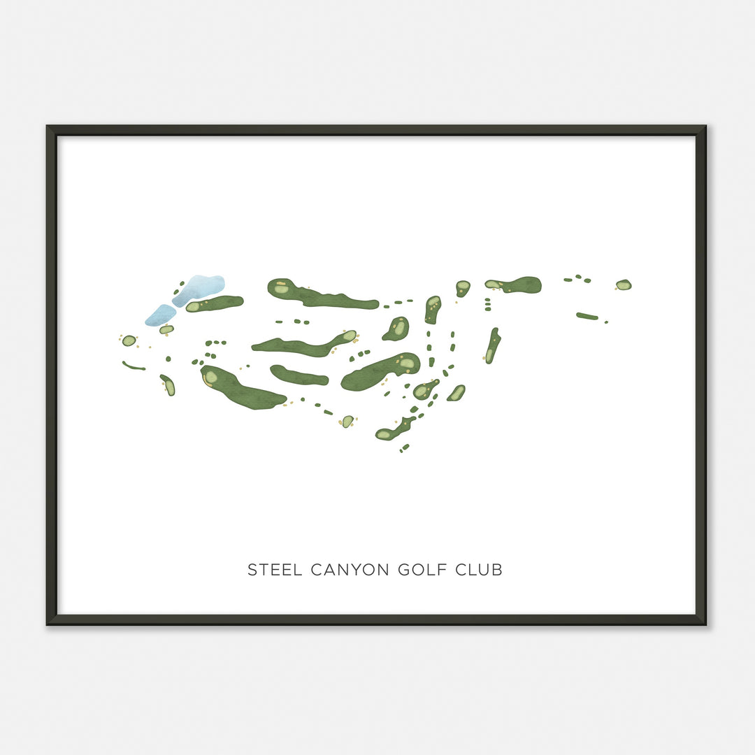 Print of Steel Canyon Golf Club Modern Map