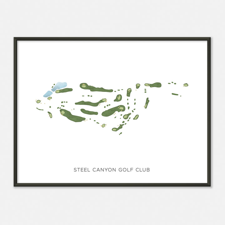 Print of Steel Canyon Golf Club Modern Map
