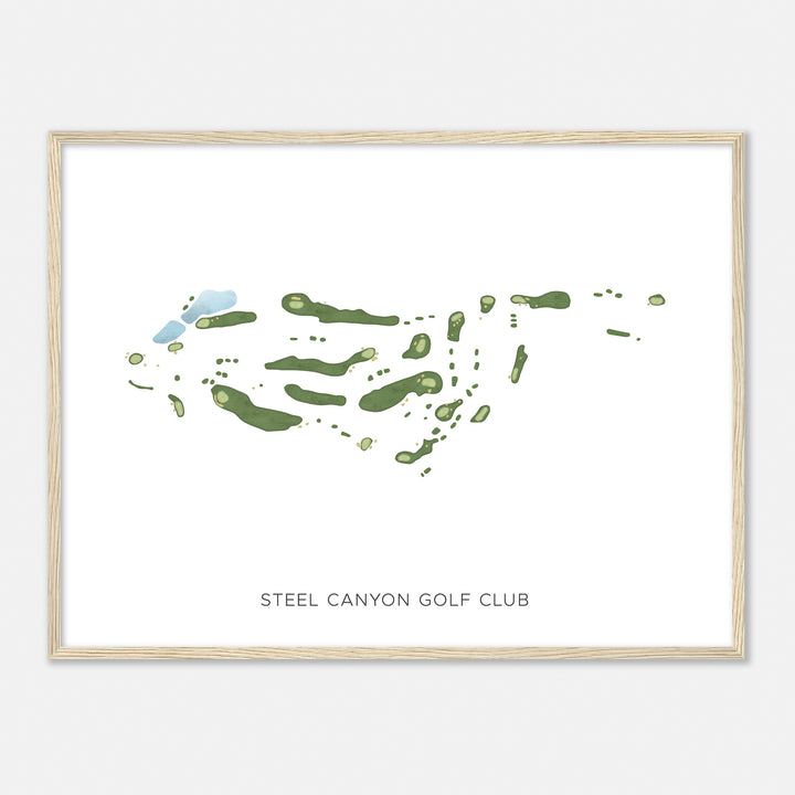 Print of Steel Canyon Golf Club Modern Map
