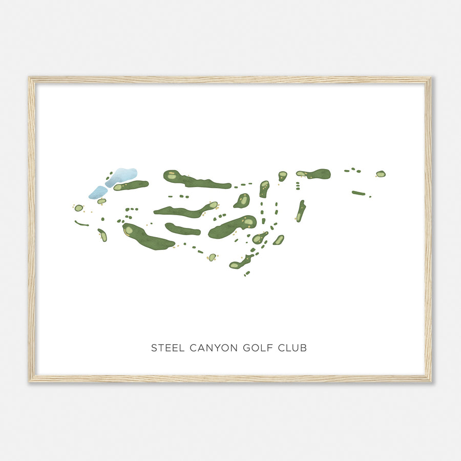 Print of Steel Canyon Golf Club Modern Map
