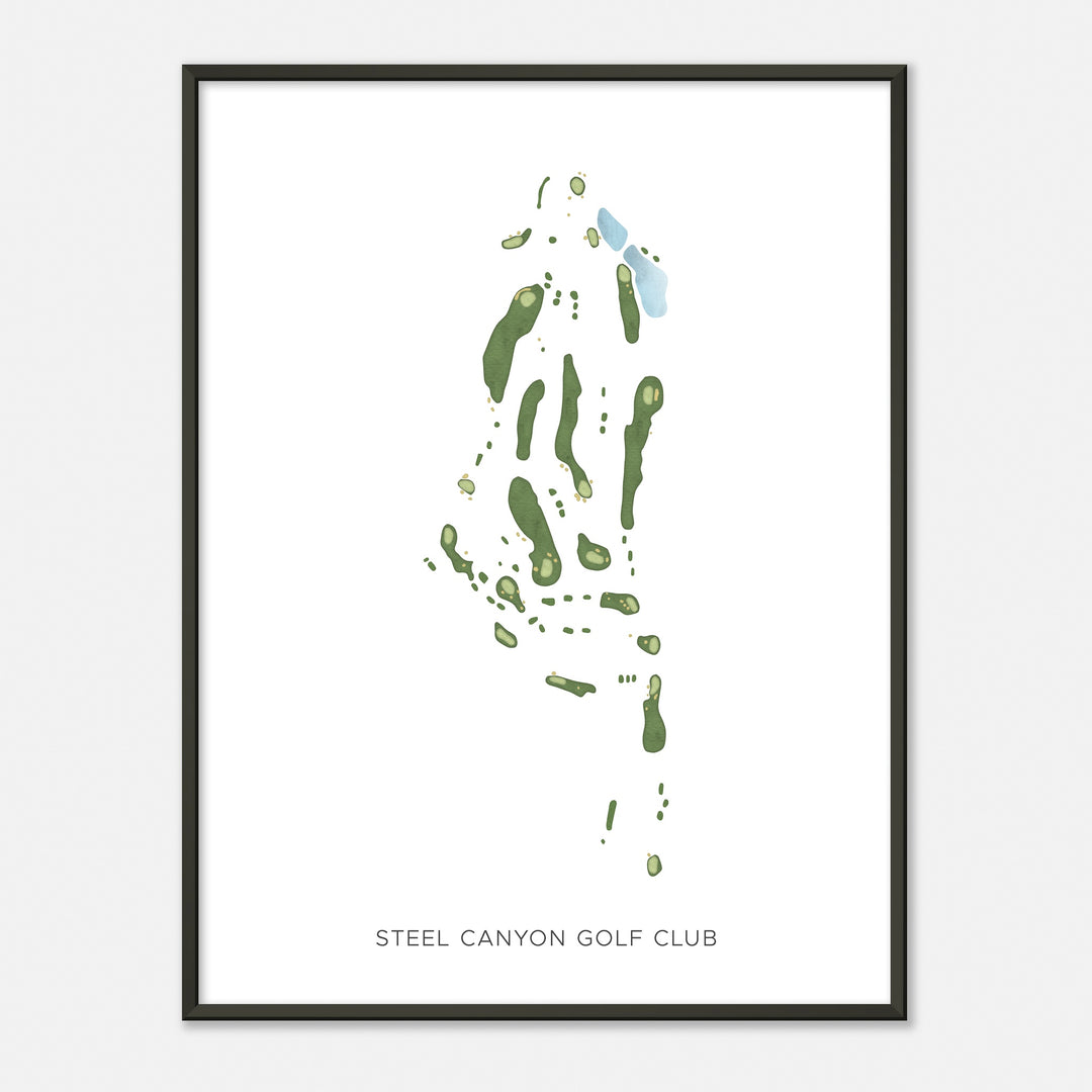 Print of Steel Canyon Golf Club Modern Map