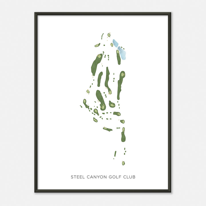 Print of Steel Canyon Golf Club Modern Map