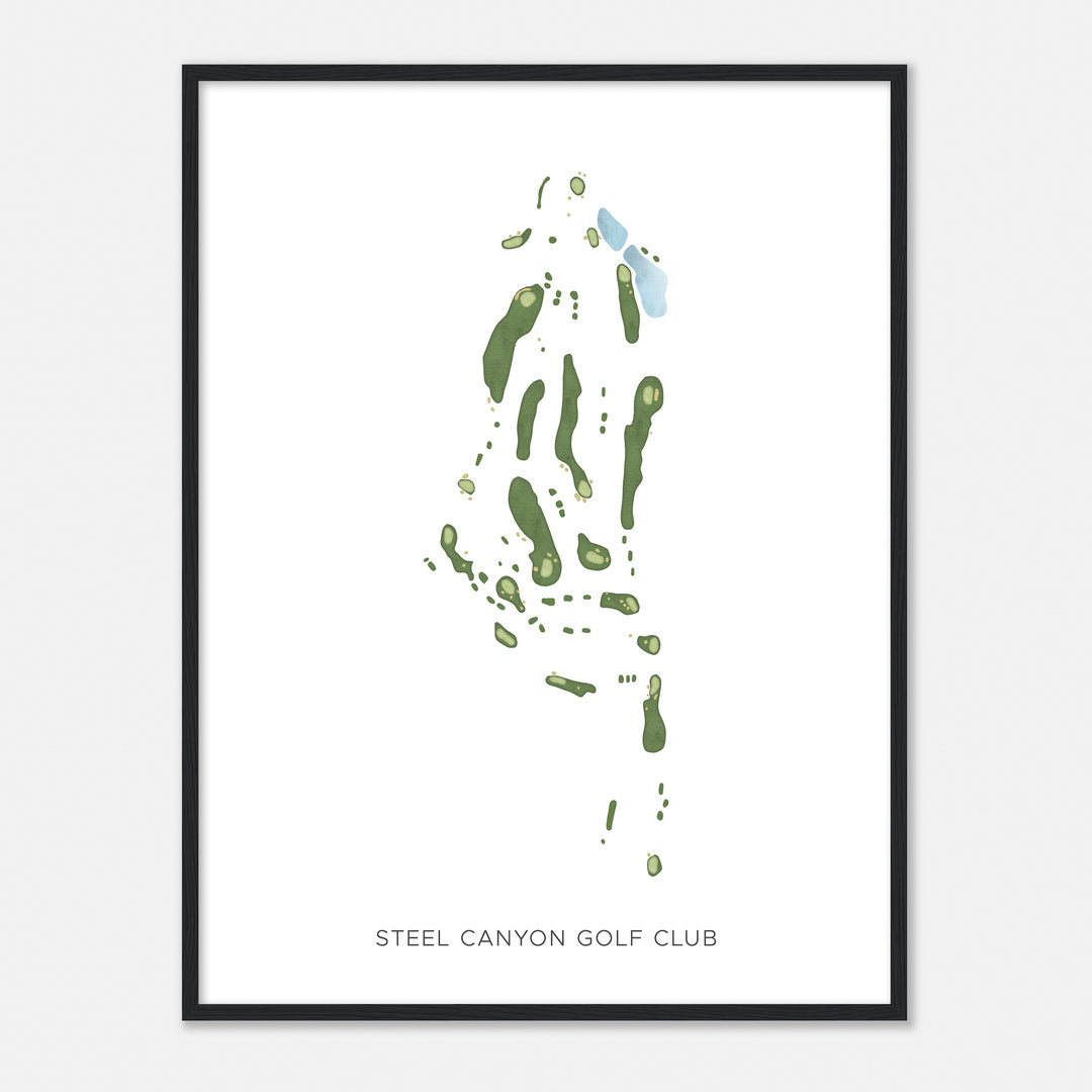 Print of Steel Canyon Golf Club Modern Map