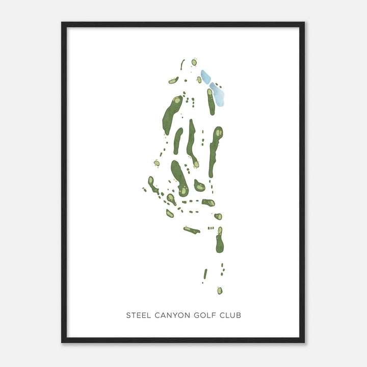 Print of Steel Canyon Golf Club Modern Map