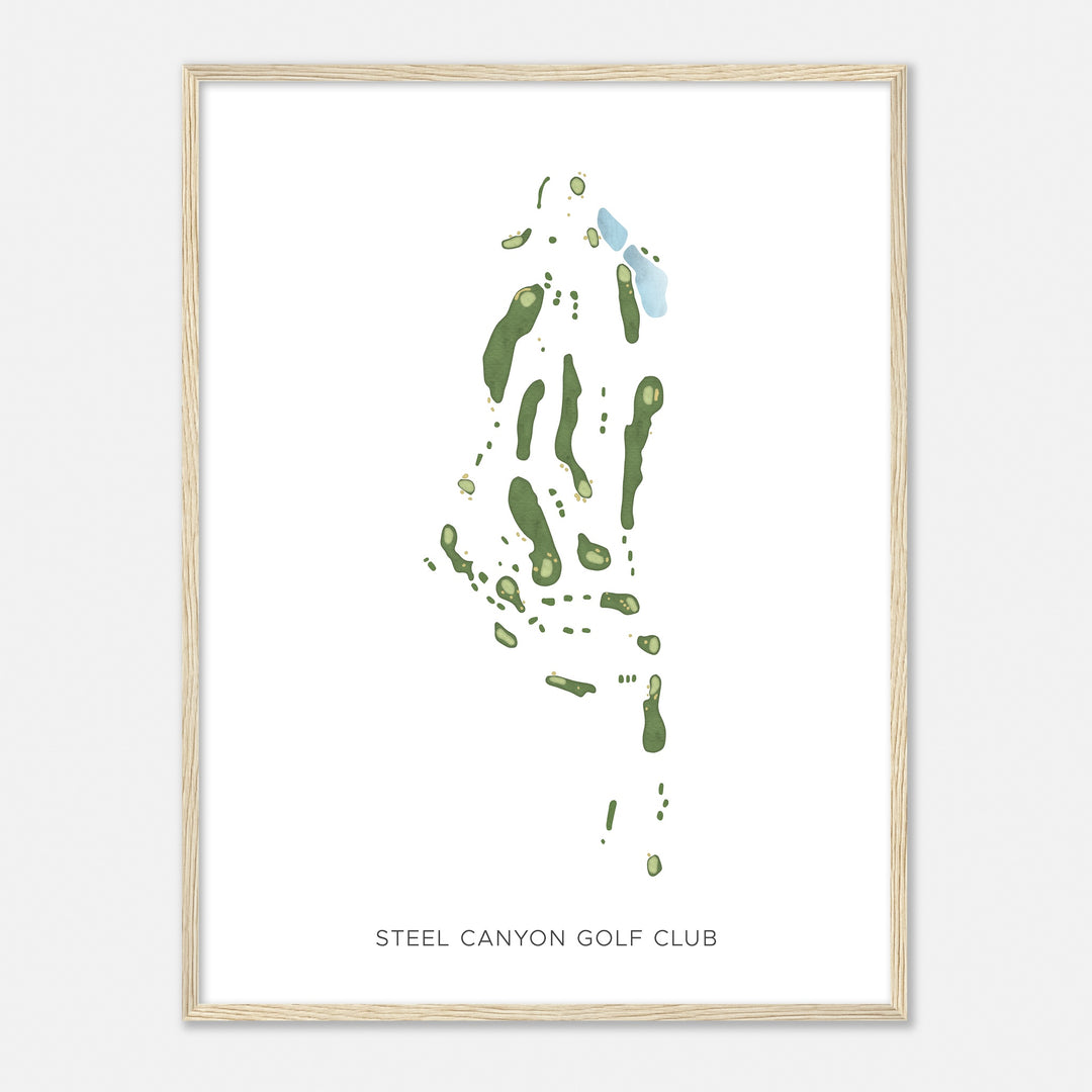 Print of Steel Canyon Golf Club Modern Map