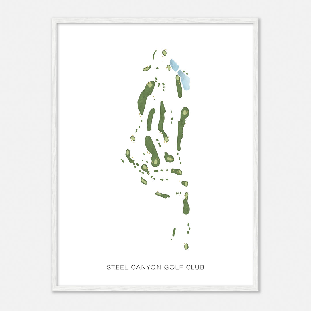 Print of Steel Canyon Golf Club Modern Map