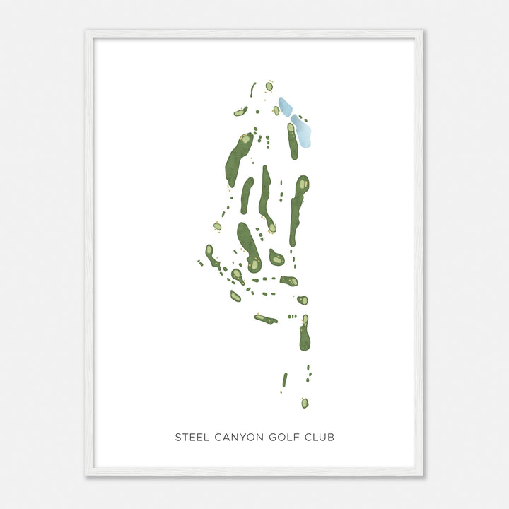 Print of Steel Canyon Golf Club Modern Map