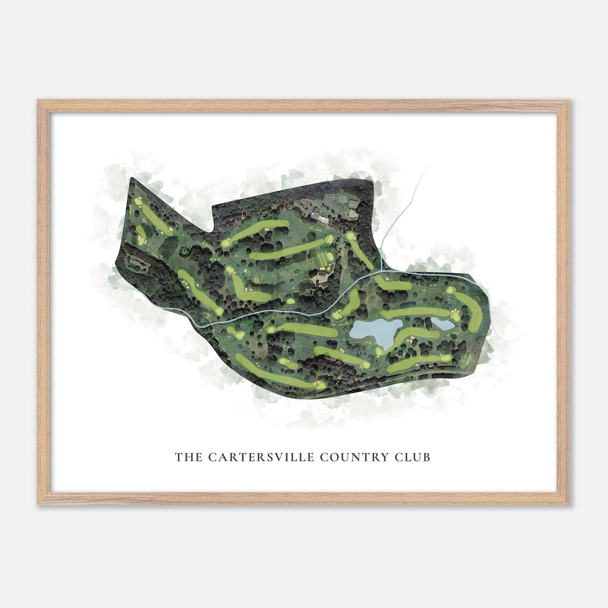 Print of The Cartersville Country Club Classic Map