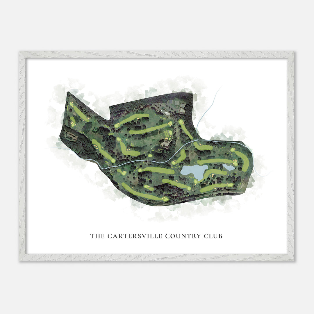 Print of The Cartersville Country Club Classic Map
