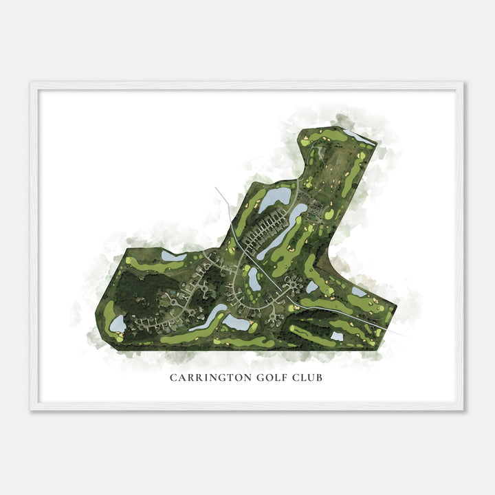Print of Carrington Golf Club Classic Map