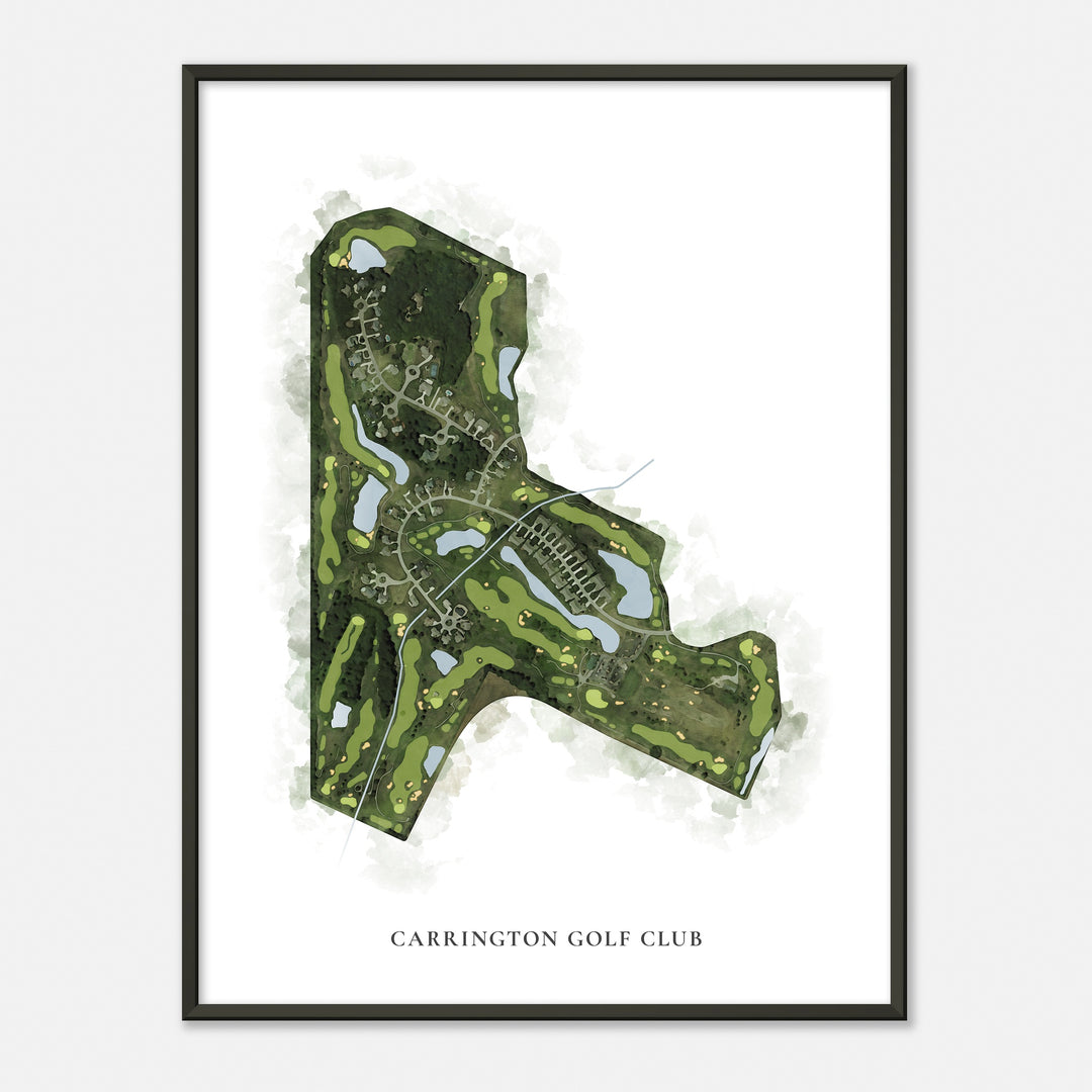 Print of Carrington Golf Club Classic Map