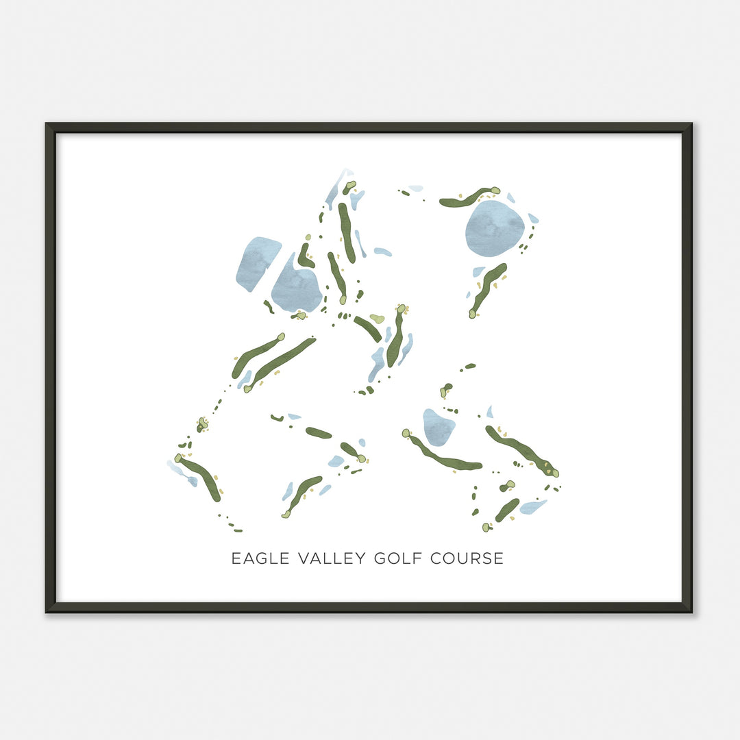 Print of Eagle Valley Golf Course Modern Map