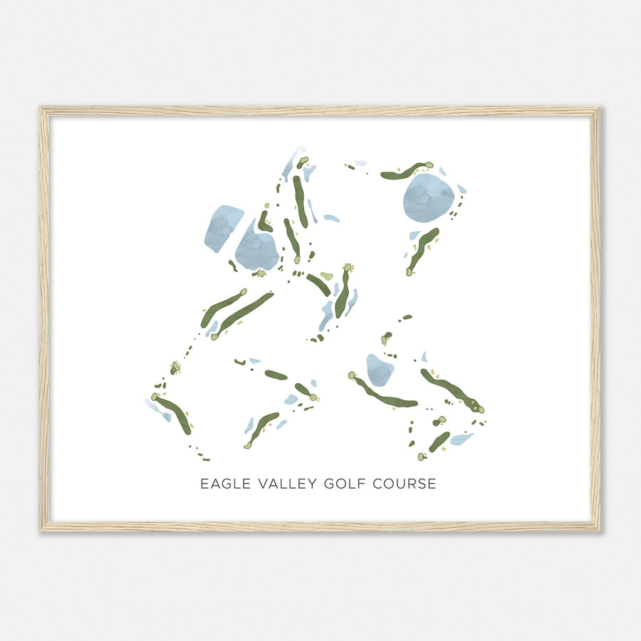 Print of Eagle Valley Golf Course Modern Map